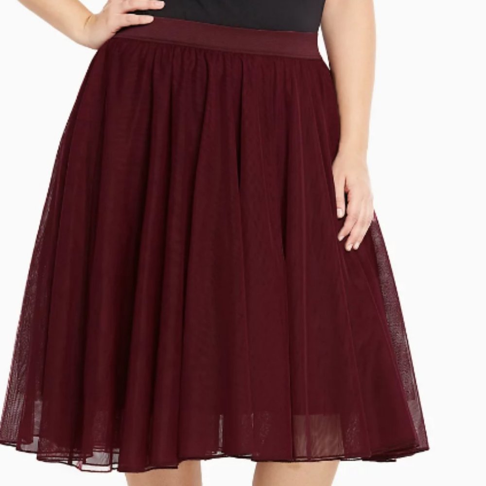 Torrid TULLE MESH MIDI SKIRT